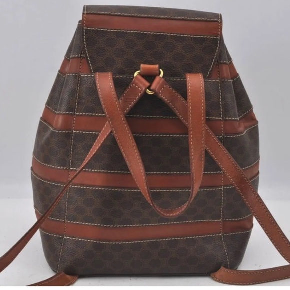 Vintage CELINE MACADAM BACKPACK~ COA included BEAUTIFUL 😍 - Picture 3 of 11